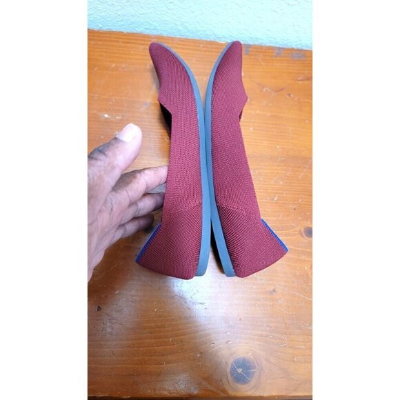 Rothys Pointed Toe Flats Size 8 Burgundy Comfortable & Stylish Womens Sh… - Picture 6 of 8